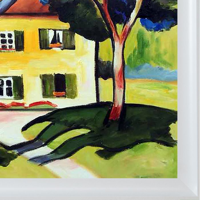 House in a Landscape Pre-Framed - Moderne Blanc Frame 20" X 24"