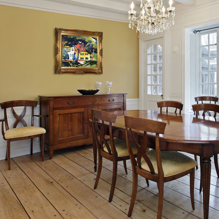 House in a Landscape Pre-Framed - Victorian Gold Frame 20"X24"