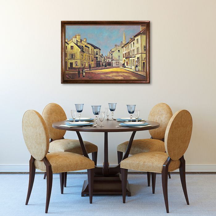 Square in Argenteuil Pre-Framed - Verona Cafe Frame 24"X36"