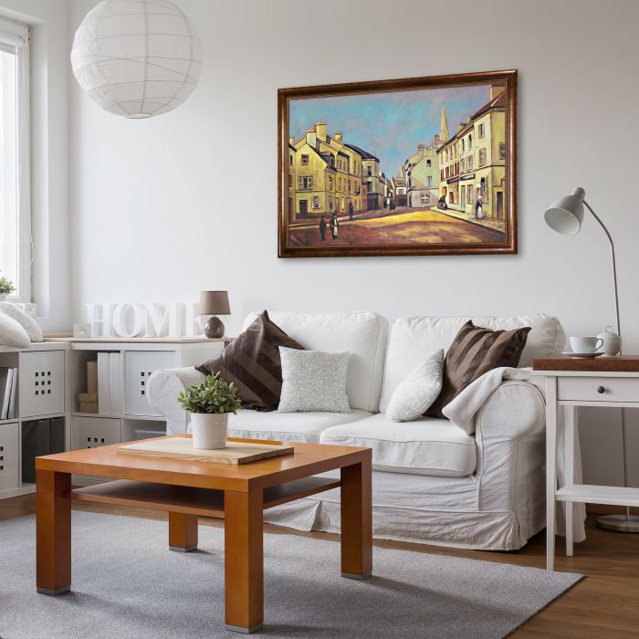 Square in Argenteuil Pre-Framed - Verona Cafe Frame 24"X36"