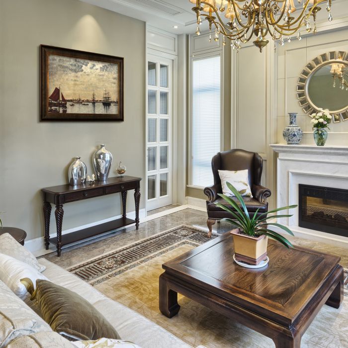 Antwerp, Boats on the River Scheldt Pre-Framed - Veine D'Or Bronze Scoop Frame 24"X36"