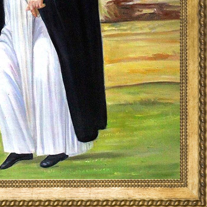 St. Dominic Pre-Framed - Verona Gold Braid Frame 24"X36"
