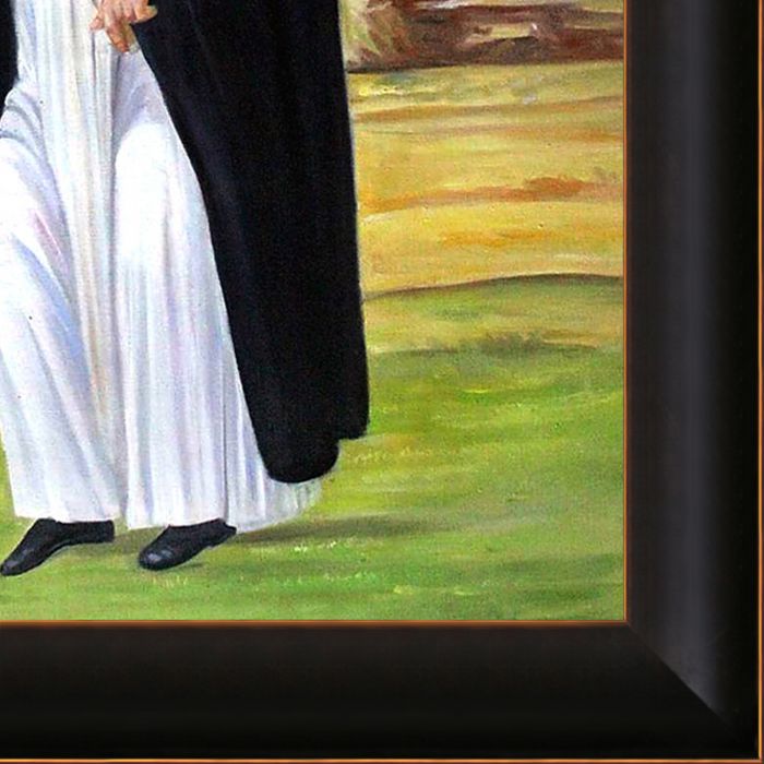 St. Dominic Pre-Framed - Veine D'Or Bronze Scoop Frame 24"X36"