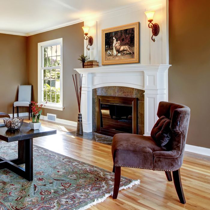 Una and the Lion Pre-Framed - Sovereign Frame 20" X 24"