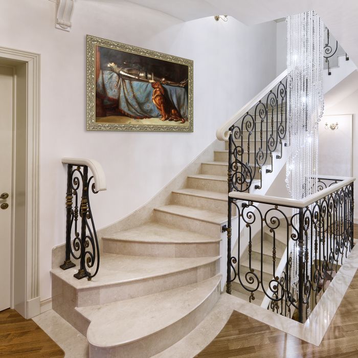 Requiescat Pre-Framed - Rococo Silver 24"X36"