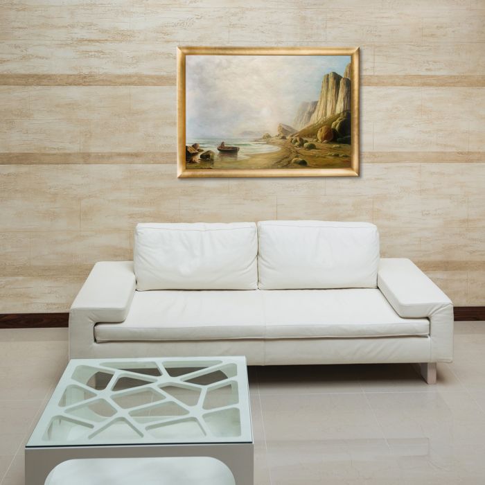 Coast of Labrador 1866 Pre-Framed - Gold Luminoso Frame 24" x 36"