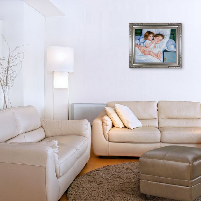 Breakfast in Bed Pre-Framed - Florentine Dark Champagne Frame 20"X24"