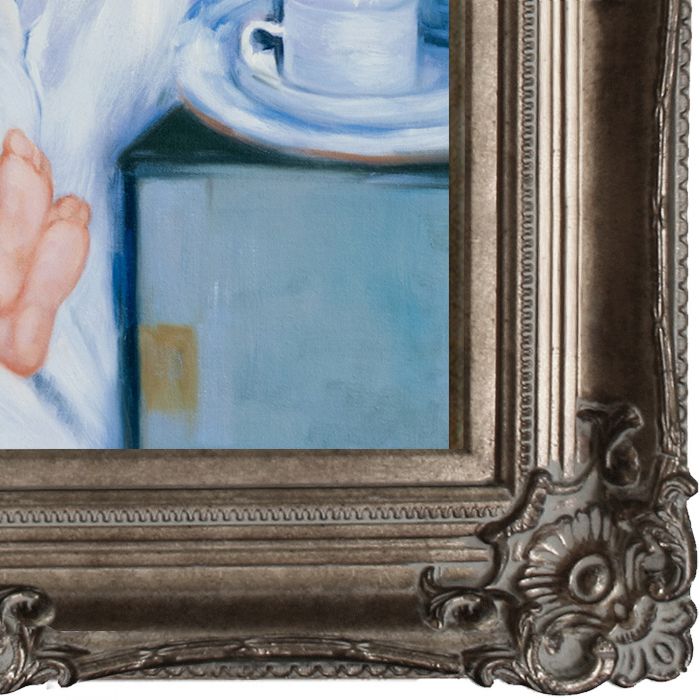 Breakfast in Bed Pre-Framed - Renaissance Champagne Frame 20"X24"