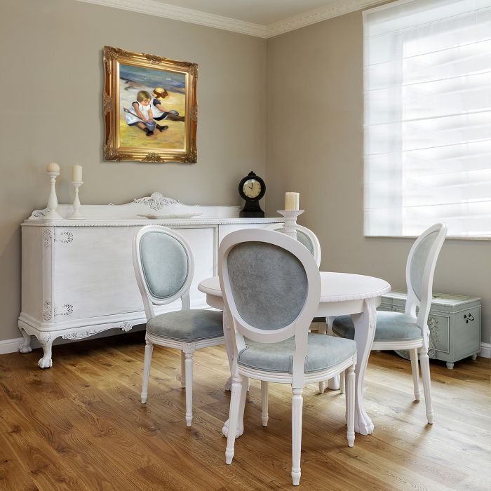 Children Playing on the Beach Pre-Framed - Victorian Gold Frame 20"X24"