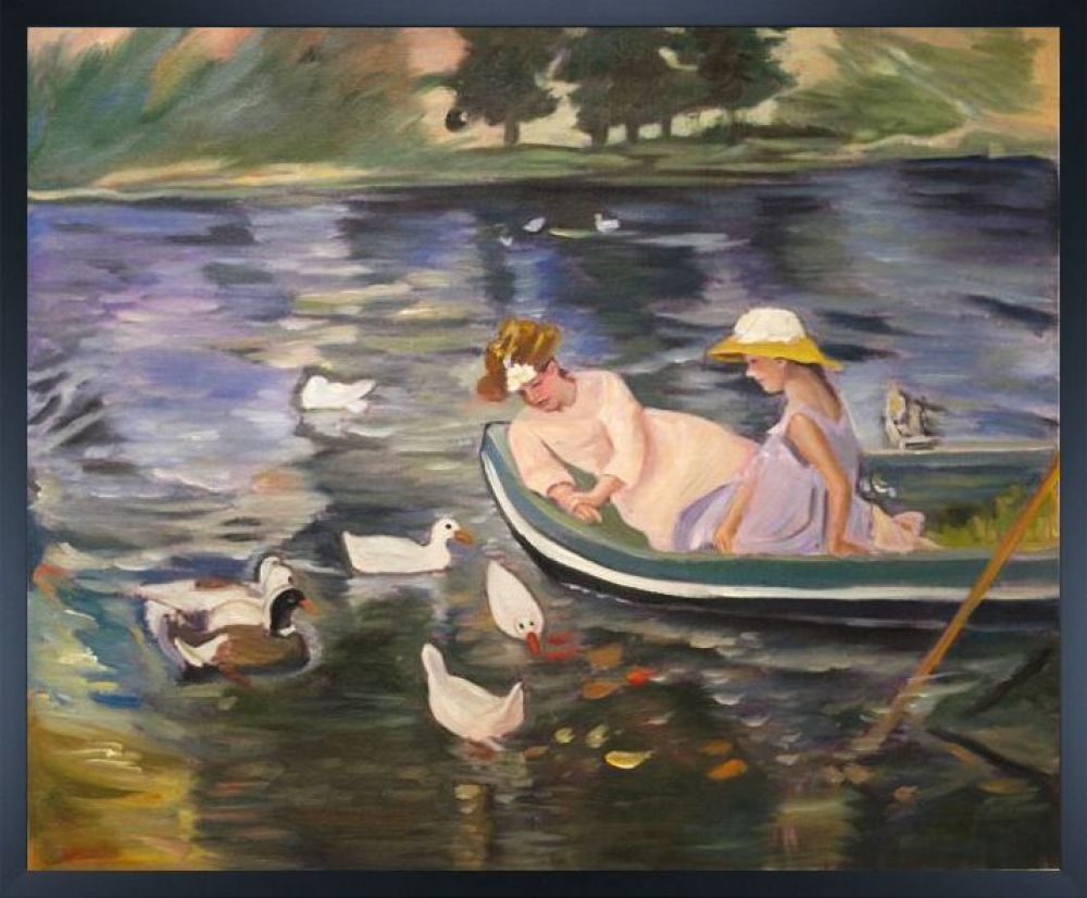 Summertime Pre-framed - Studio Black Wood Frame 20"X24"