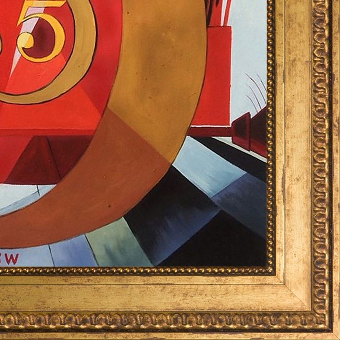 I Saw the Figure 5 in Gold Pre-Framed - Versailles Gold King Frame 20" X 24"