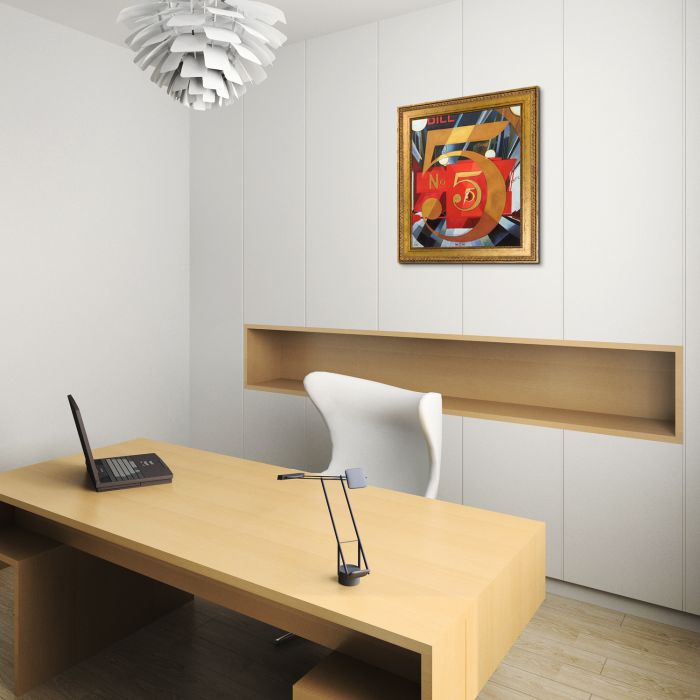 I Saw the Figure 5 in Gold Pre-Framed - Versailles Gold King Frame 20" X 24"