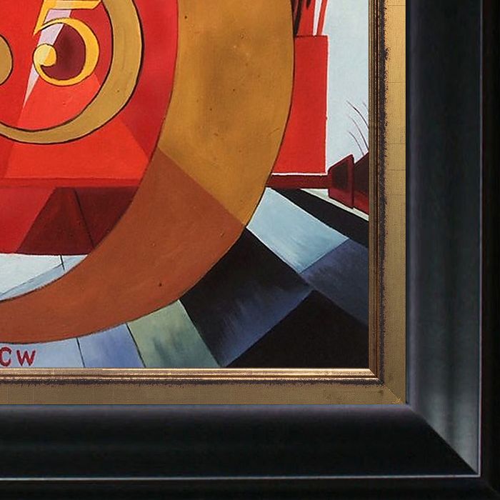 I Saw the Figure 5 in Gold Pre-Framed - Black Matte King and Piccino Luminoso Custom Stacked Frame 20" X 24"