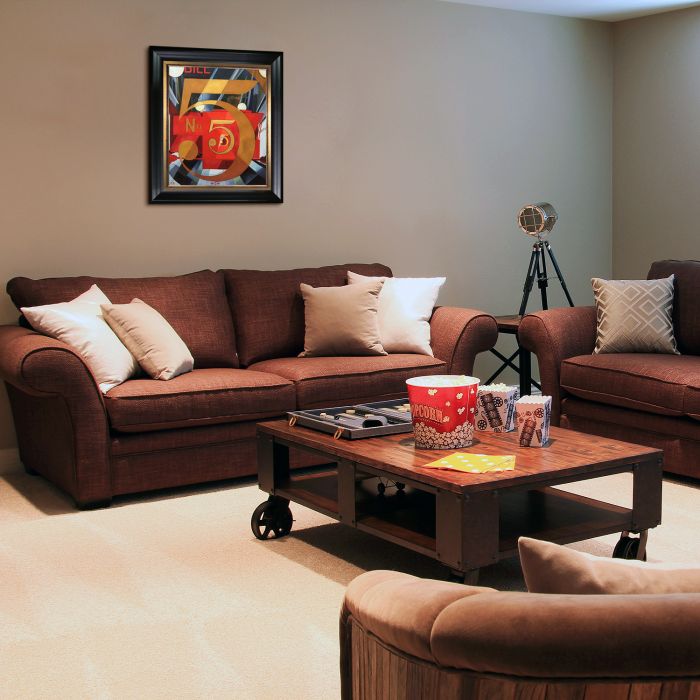 I Saw the Figure 5 in Gold Pre-Framed - Black Matte King and Piccino Luminoso Custom Stacked Frame 20" X 24"