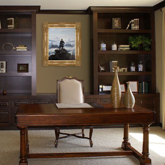 Wanderer above the Sea of Fog Pre-Framed - Victorian Gold Frame 20"X24"