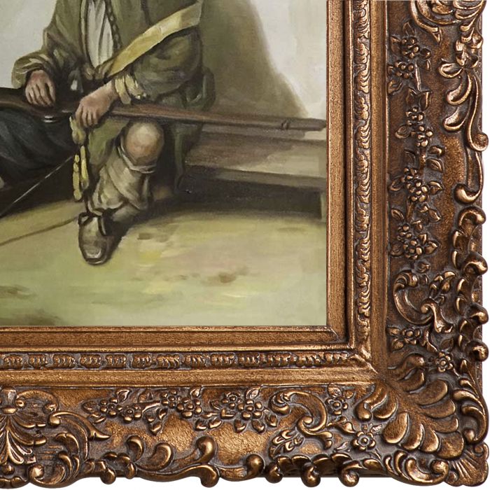 The Sentry Pre-Framed - Burgeon Gold Frame 20"X24"