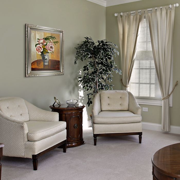 Bouquet of Pink Peonies Pre-Framed - Florentine Dark Champagne Frame 20"X24"