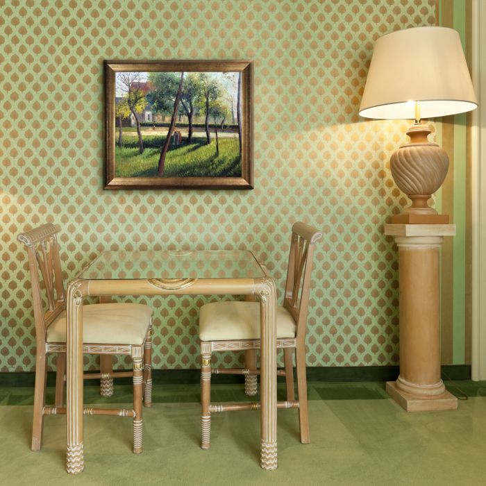 An Enclosure in Eragny Pre-framed - Athenian Gold Frame 20"X24"