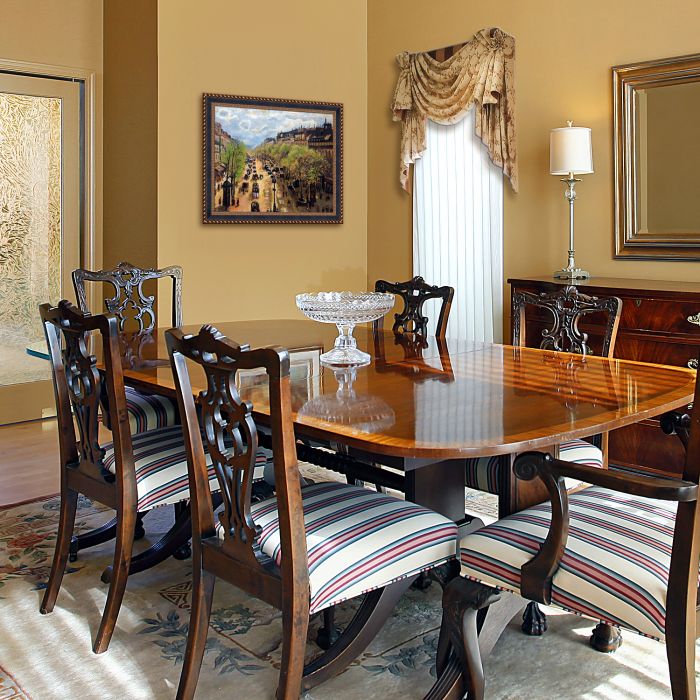 Boulevard Montmartre, Spring Pre-Framed - Verona Black and Gold Braid 20" X 24"