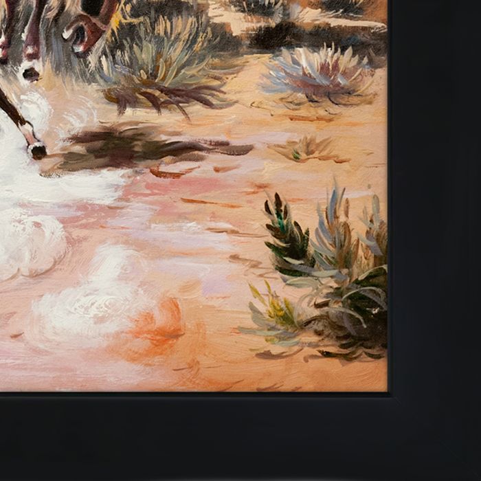 A Slick Rider Pre-Framed - New Age Black Frame 20"X24"