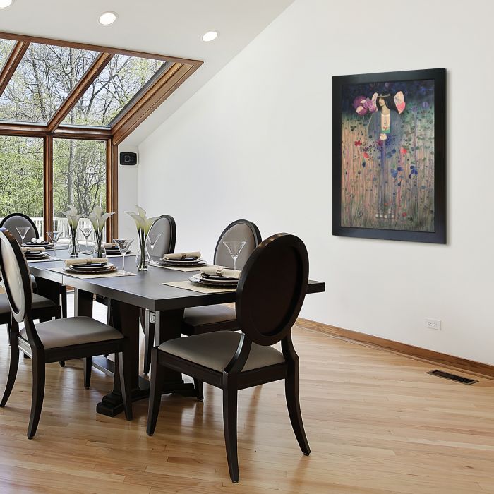 Design for a Wall Decoration Pre-Framed - New Age Black Frame 24"X36"