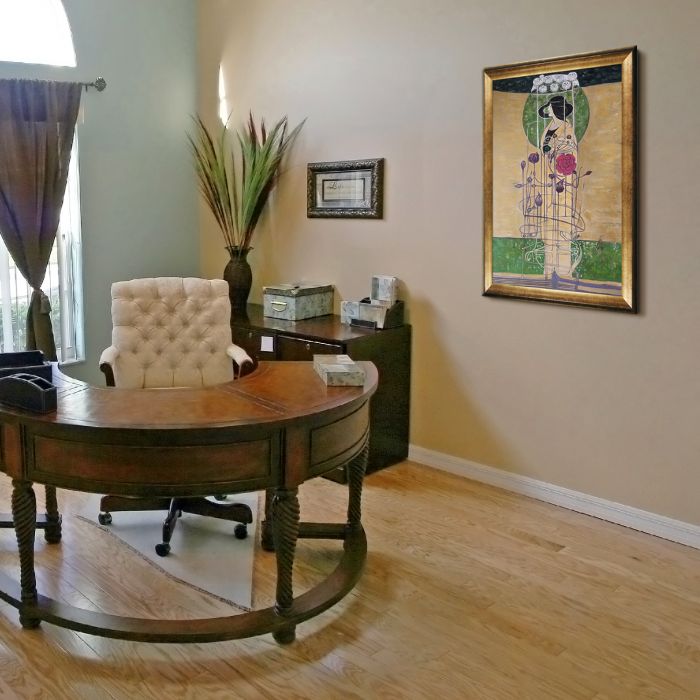 Design for a Wall Decoration Pre-Framed - Athenian Gold Frame 24"X36"