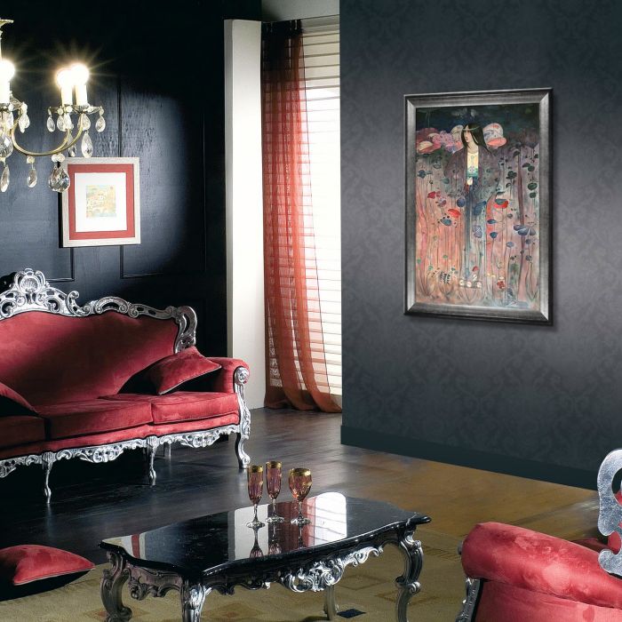 Untitled Pre-Framed - Athenian Distressed Silver Frame 24"X36"