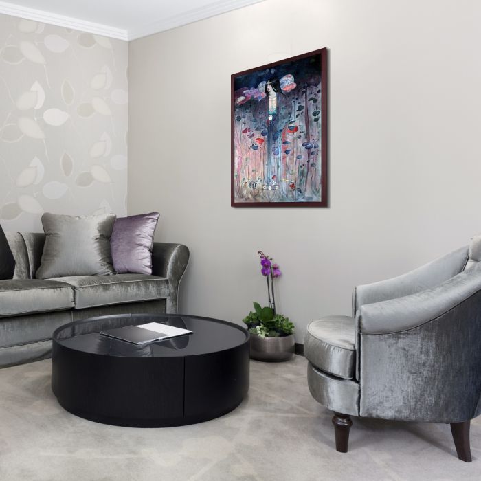 Untitled Pre-Framed - Open Grain Mahogany 24" X 36"