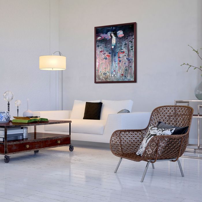 Untitled Pre-Framed - Open Grain Mahogany 24" X 36"