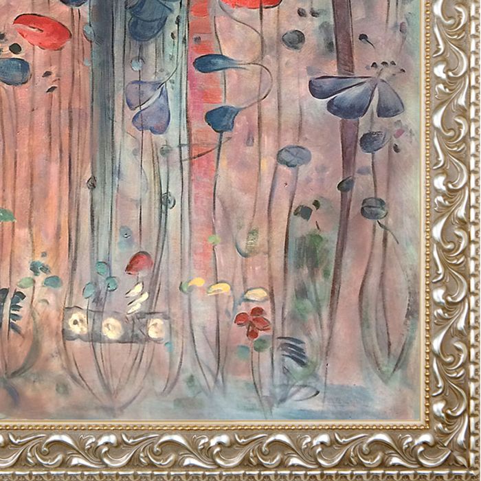 Untitled Pre-Framed - Rococo Silver 24"X36"