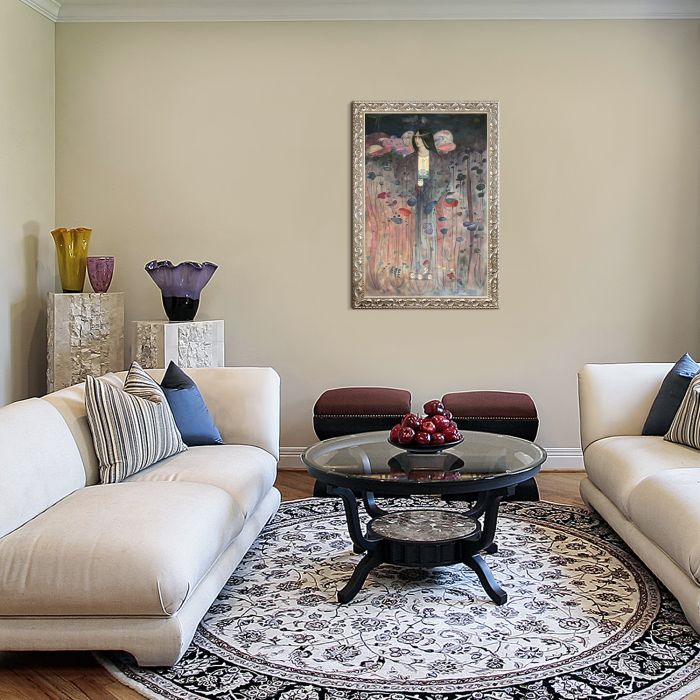 Untitled Pre-Framed - Rococo Silver 24"X36"