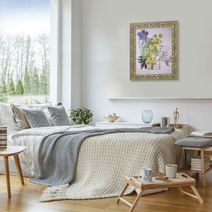 Spurge, Withyham Pre-Framed - Rococo Silver 16"X20"