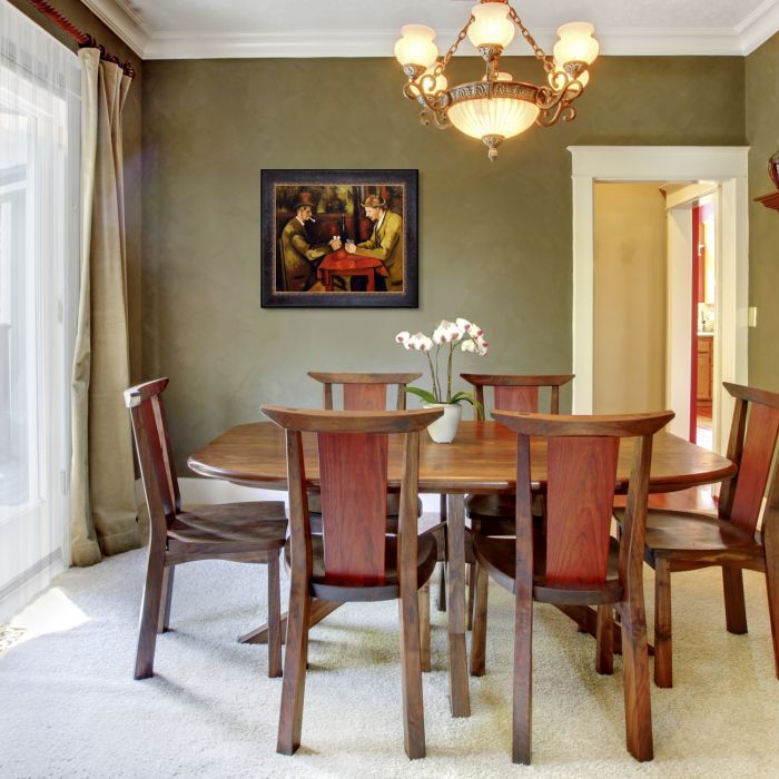 Card Players Pre-Framed - Sambrosa Distressed Espresso 20