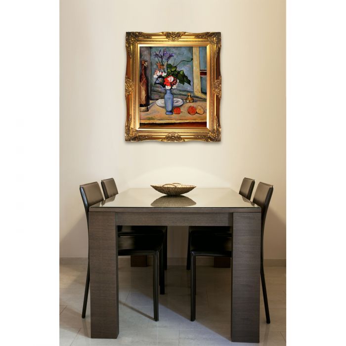 La Vase Bleu Pre-Framed - Victorian Gold Frame 20"X24"