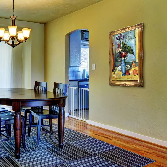 Le Vase Bleu Pre-Framed - Victorian Gold Frame 24"X36"