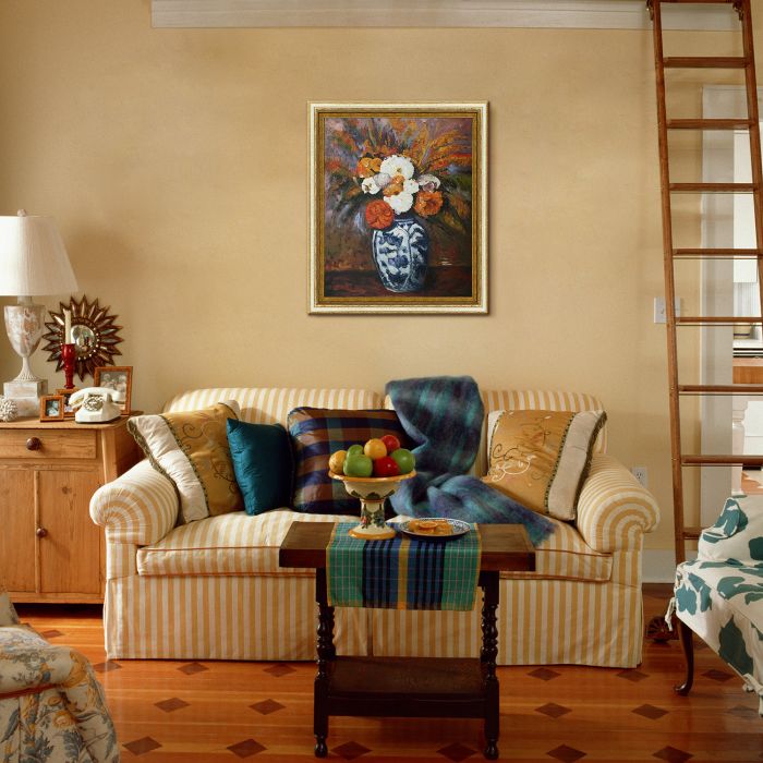 Dahlias Pre-Framed - Tuscan Crackle Frame 20"X24"