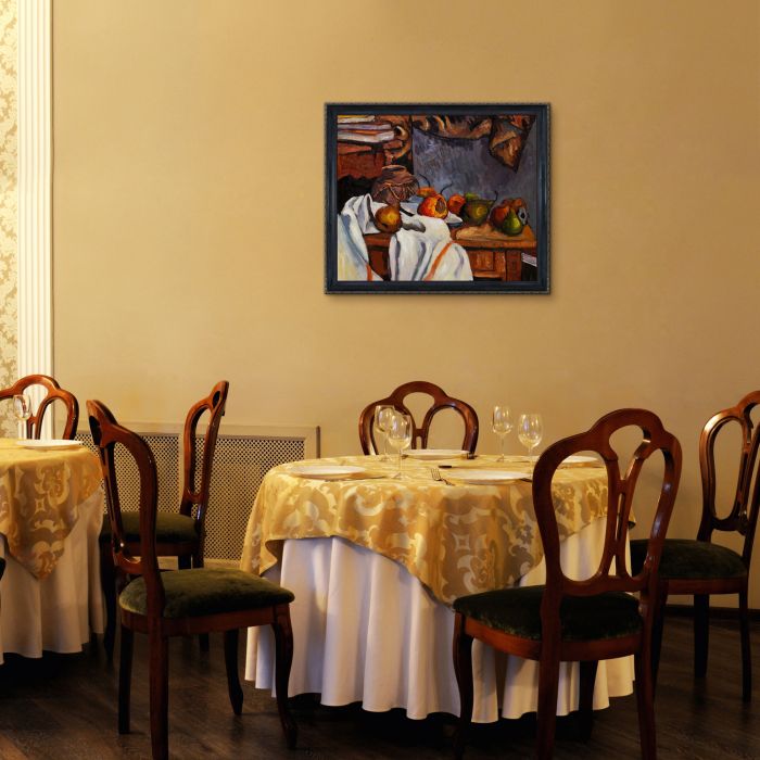 Ginger Pot with Pomegranate and Pears Pre-Framed - La Scala Frame 20"X24"