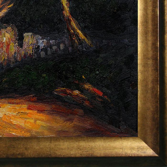 The House of the Hanged Man at Auvers Pre-Framed - Athenian Gold Frame 20"X24"