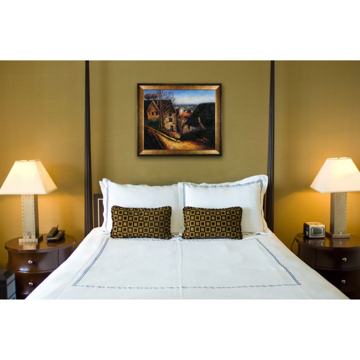 The House of the Hanged Man at Auvers Pre-Framed - Athenian Gold Frame 20"X24"