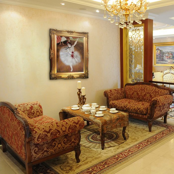 Star Dancer (On Stage) Pre-Framed - Victorian Gold Frame 20"X24"