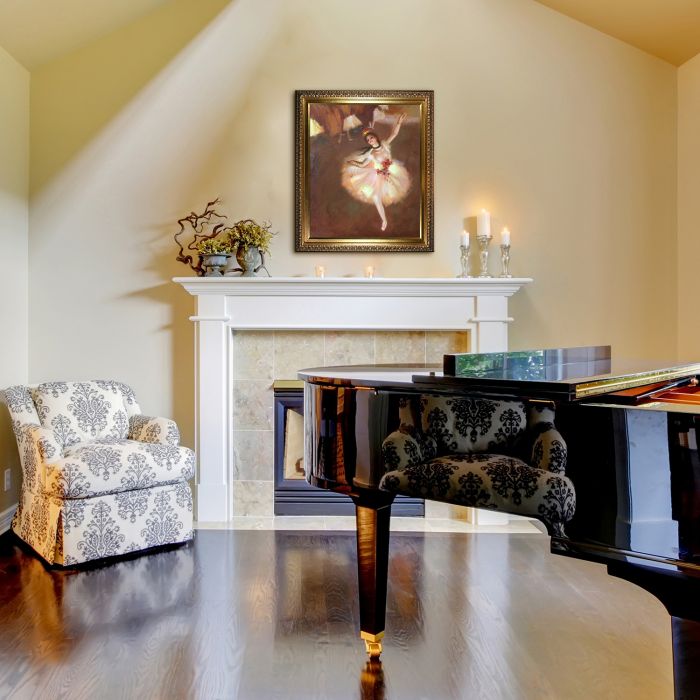 Star Dancer (On Stage) Pre-Framed - Elegant Gold Frame 20"X24"