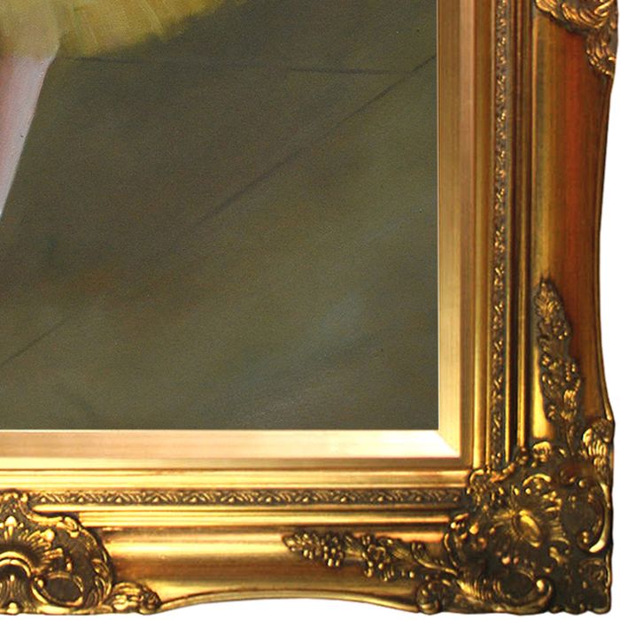 Dancer Making Points Pre-Framed - Victorian Gold Frame 20"X24"
