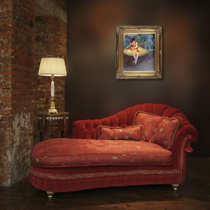 Dancer Making Points Pre-Framed - Renaissance Bronze Frame 20"X24"