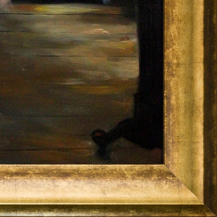 Dancer Posing Pre-Framed - Athenian Gold King Frame 20"X24"