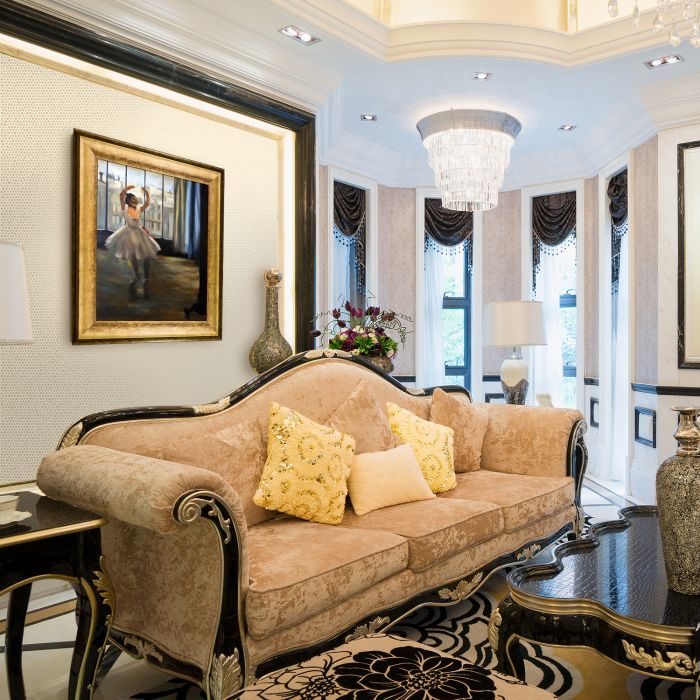 Dancer Posing Pre-Framed - Athenian Gold King Frame 20"X24"