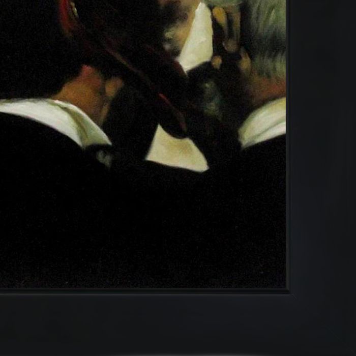 Musicians in the Orchestra Pre-framed - New Age Black Frame 20"X24"