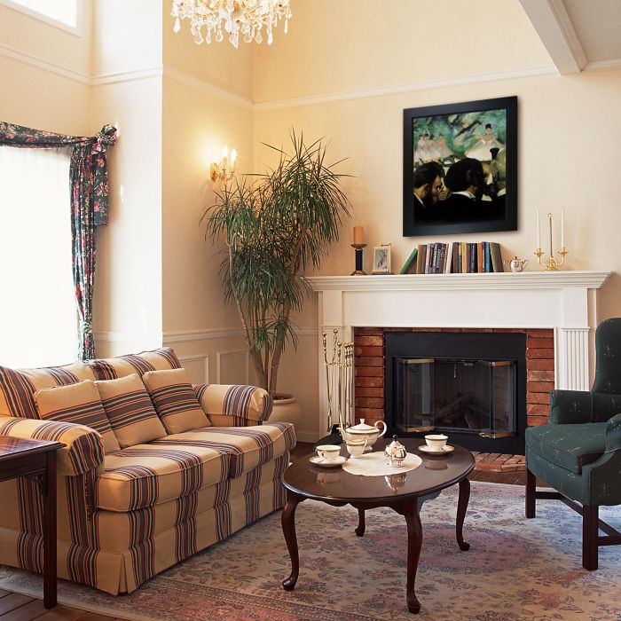 Musicians in the Orchestra Pre-framed - New Age Black Frame 20"X24"