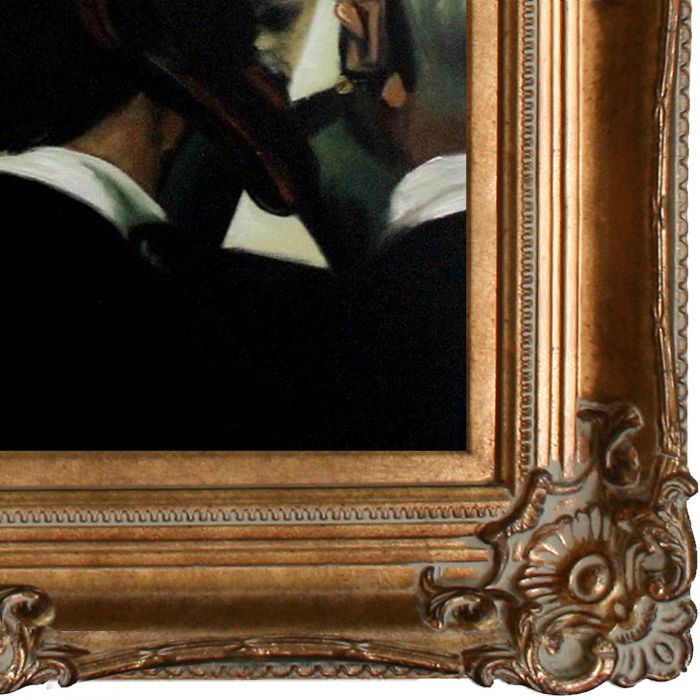 Musicians in the Orchestra Pre-framed - Renaissance Bronze Frame 20"X24"