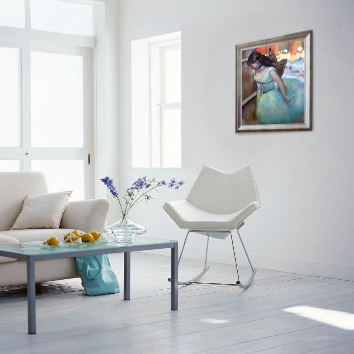 The Entrance of the Masked Dancers (detail) Pre-Framed - Athenian Silver Frame 20"X24"