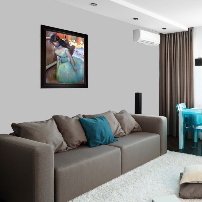 The Entrance of the Masked Dancers (detail) Pre-Framed - Veine D'Or Bronze Angled Frame 20"X24"